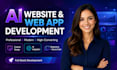 develop ai website, saas app, ai application,