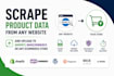 scrape product data  and upload to shopify or woocommerce