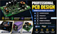 design a professional pcb layout and schematic in altium kicad or easyeda