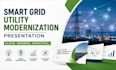 smart grid presentation, utility modernization  grid deck, infrastructure PPT