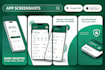 design amazing app store screenshots, play store or app screenshots