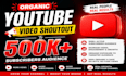 do organic youtube video shoutout to 500k subscribers
