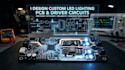 design a custom led lighting pcb,driver circuit schematic and layout