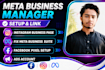 fix meta business suite problems, ad account restrictions and meta pixel setup