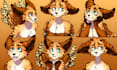 create furry stickers emote discord stickers telegram stickers cartoon stickers