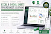 design editable excel spreadsheet, google sheets budget tracker invoice template