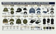 design hat, cap tech pack, trucker, bucket hat with flat sketch and mockup