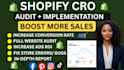 do shopify cro audit conversion rate optimization to boost sales