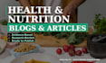 write evidence based nutrition and health blog posts