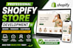 develop a professional shopify store, shopify website design and redesign