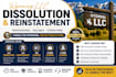 dissolve llc, reinstate, close ein, terminate s corp c corp as  us cpa