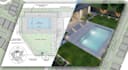 landscape masterplan, subdivision, backyard, and drainage plan