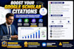 promote research articles to increase google scholar citations h index