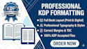 perform flawless manual book formatting for KDP and ingramspark