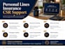 provide personal lines insurance csr support