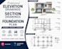 design accurate architectural elevation, section, and foundation plans