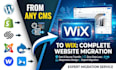 convert any website to responsive wix studio website