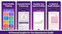 build ai conception calculator app, cycle prediction app, fertility window track