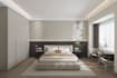 modern bedroom and dressing room