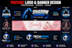 design a youtube logo and banner