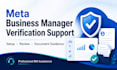 assist with meta business manager verified