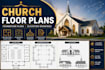 provide architectural floor plans, foundation plan and church elevation drawings