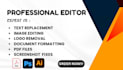 professionally replace text in images, screenshots, pdfs and documents
