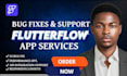 fix flutterflow UI, resolve responsive layout bugs, and clean widget tree