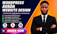 build wordpress using avada theme, avada website builder, avada customization