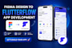 convert figma design to flutterflow app, mobile app and web app, flutterflow app