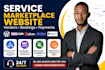 build wordpress service marketplace website with booking payment vendor system