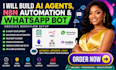 build ai agent openclaw n8n automation whatsapp bot obsidian workflow setup