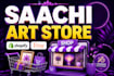 set up and optimize saatchi art, gelato, apliiq, shopify store, gelato store
