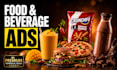 create premium food and beverage product advertisement designs