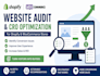 shopify, wocommerce website audit and store cro optimization for sales