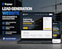 design a framer lead generation website for contractors