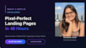 design and develop a pixel perfect react and next js landing page in 48 hours