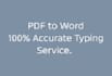 fast typing and PDF to word conversion