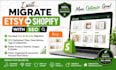 migrate etsy listings to shopify with SEO