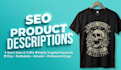 write SEO product descriptions for your etsy and redbubble apparel