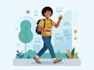 flat vector character illustration for anything
