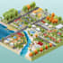 create 2d isometric illustration or map