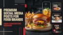 design eye catching restaurant food social media posts