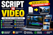 convert blog posts articles  scripts into videos using premium stock footage