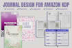 create professional journals, planners for amazon KDP