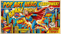 design an amazing superhero pop art