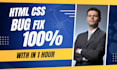 fix website layout, CSS styling and HTML bugs