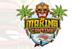 do topical waterfront tiki restaurant logo nautical theme