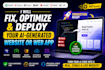 build, fix, optimize, and deploy your ai generated website or web app