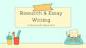 do professional research and essay writing